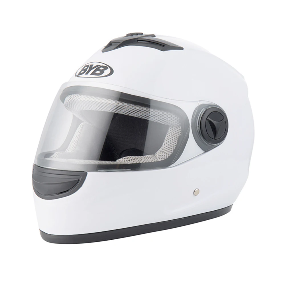 BYTK111W Велосипедный шлем MTB Full Face двойной щит moto cross Racing внедорожное защитное оборудование moto rbike шлем защитное снаряжение - Цвет: BYTK111W