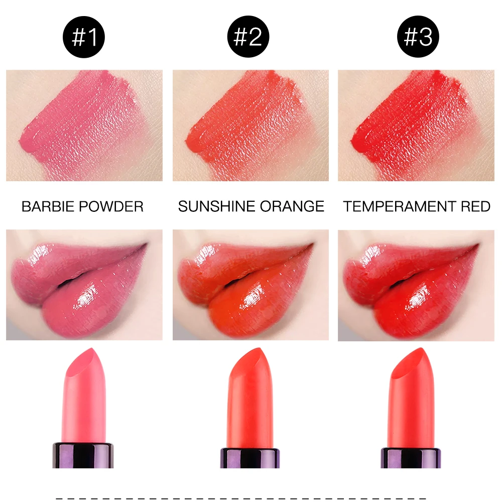 MAANGE Long-lasting Moisturzing Temperature Color Change Lipstick Moisture Waterproof Essential LipStick Makeup Lip Cosmetic NEW
