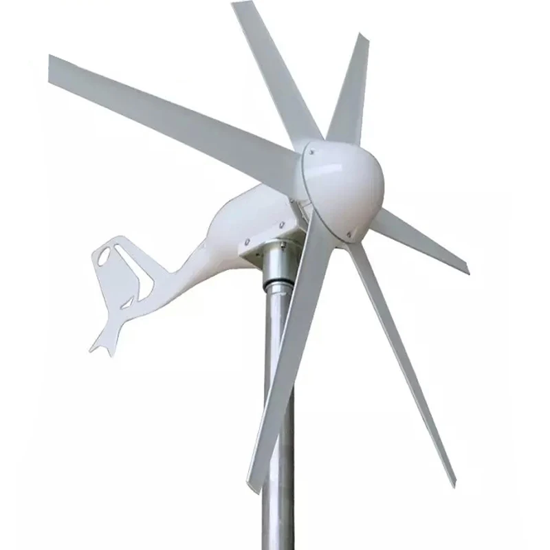 

400W Wind Turbine Generator only 1m/s Small Start Wind Speed wind generator 24V 12V AC Three-phase output 6pcs Blades