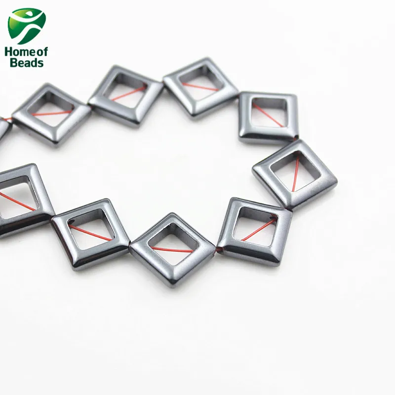 Новое поступление качественные Квадратные бусины из гематита натурального