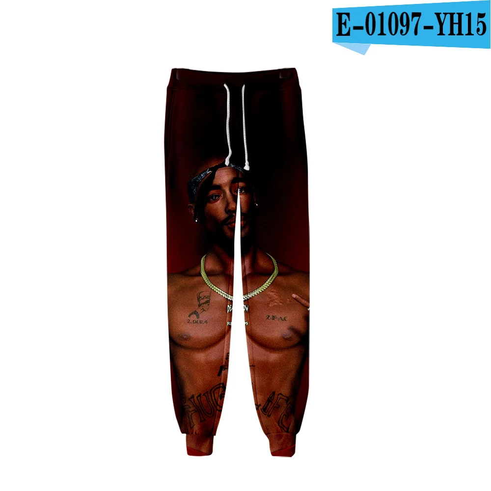 2Pac спортивные штаны мужские/женские спортивные штаны Японская уличная одежда Популярные брюки карго хип-хоп брюки мужские модные зимние брюки размера плюс - Цвет: one