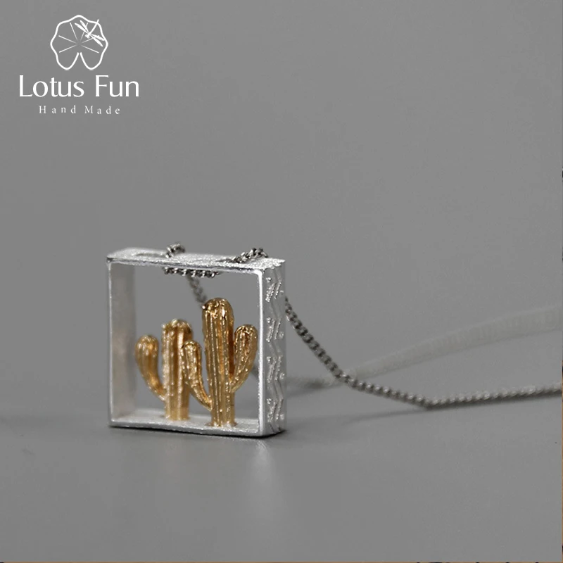 Lotus Fun Настоящее серебро 925 пробы ювелирное изделие ручной работы серия Desert