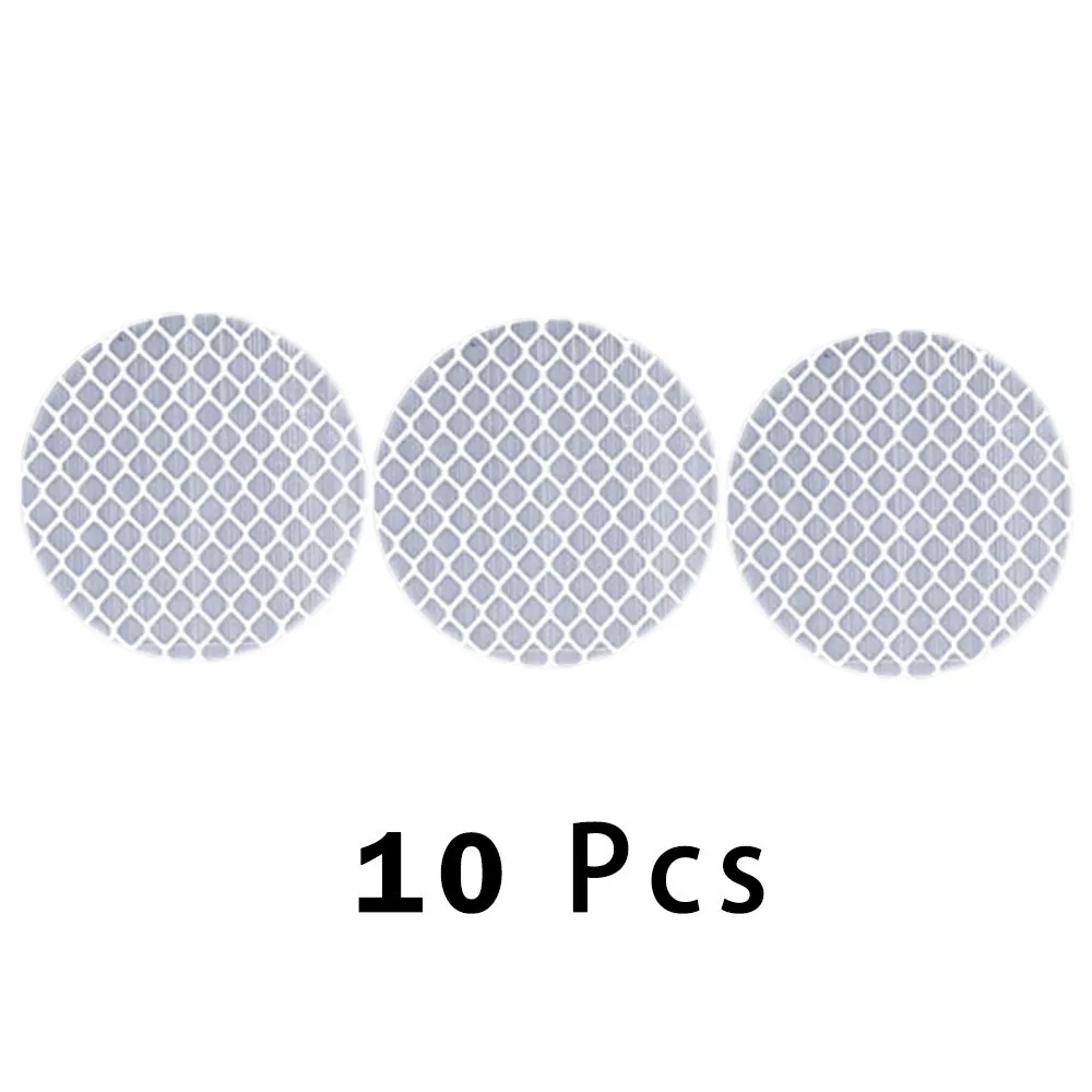 Silver cricle High Visibility Warning Mark Reflective Tape Car Wheel Rim Shape Safety Reflector Strip Self Adhesive Bike Car Sticker 5 Color - Название цвета: Silver cricle