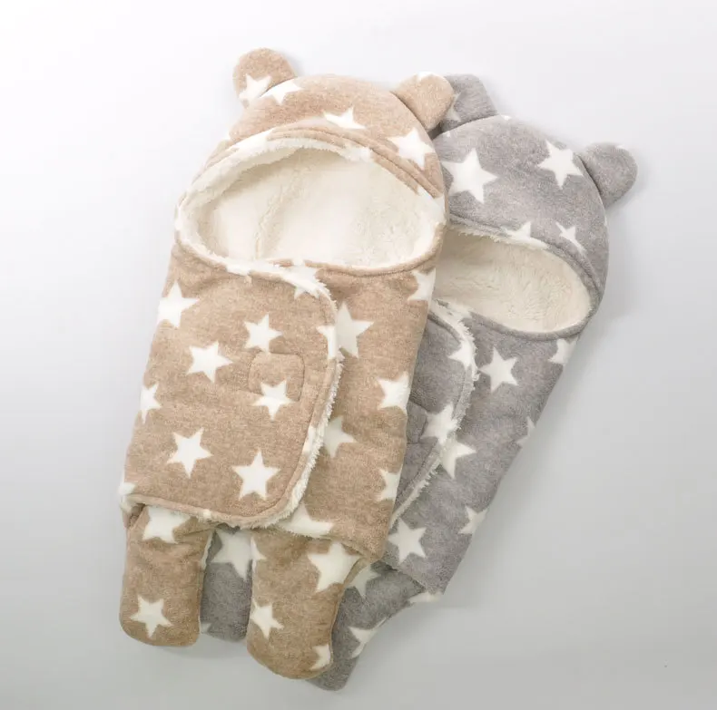 Новый спальный мешок для младенцев Осень-Зима s как конверт новорожденных кокон