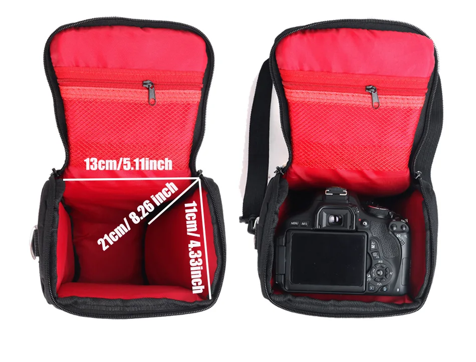 DSLR Камера сумка Водонепроницаемый чехол для Canon eos R RP 1300D 750D 200D 77D Nikon P900 B700 D3400 D5300 D7200 фото Камера рюкзак