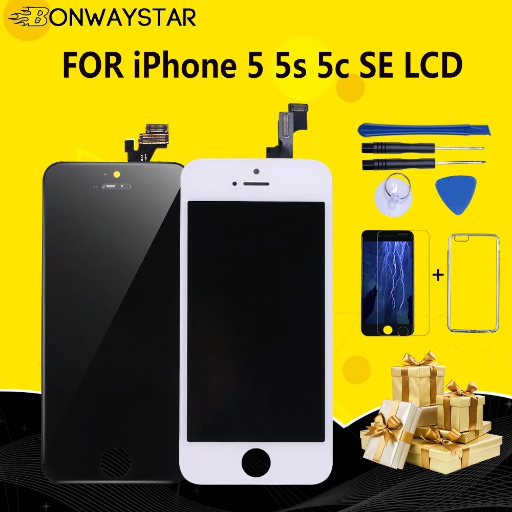 OEM ЖК дигитайзер в сборе для iphone 5S 5C 5 4s сенсорный экран SE Pantalla AAA +++ качественный