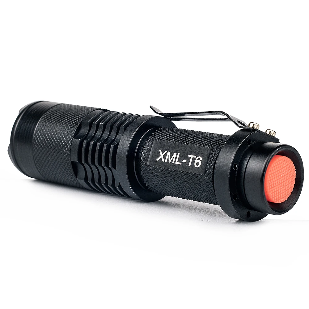 

High Brightness LED Flashlight UniqueFire XML T6 Zoomable 5 Mode Zoom Torch SK98 For Night, Hiking,Rinding