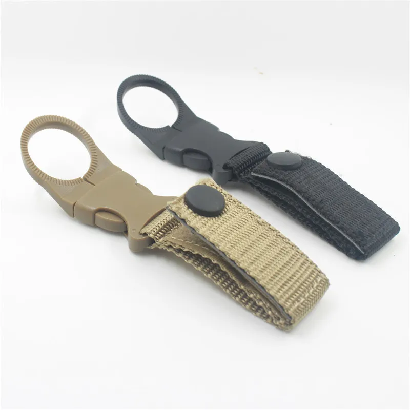 Military Nylon Key Buckle Hanging Water Bottle quickdraw carabiner clip for hiking Outdoor Travel Kits 3 Colors | Спорт и