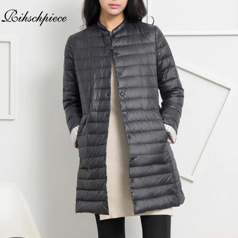 Женская парка Rihschpiece Длинная тонкая большого размера на зиму 2018|women parka|womens parka