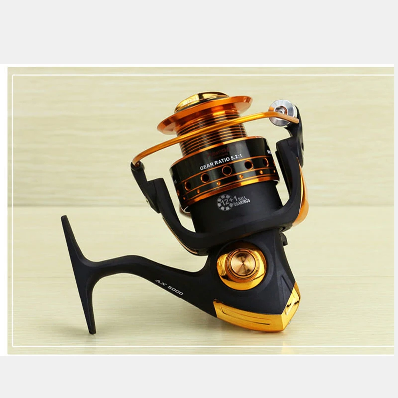 12+1BB 13Ball Bearings Left/Right Interchangeable Sea Fishing Wheel Metal Spinning Reel High Speed 5.2:1 | Спорт и развлечения