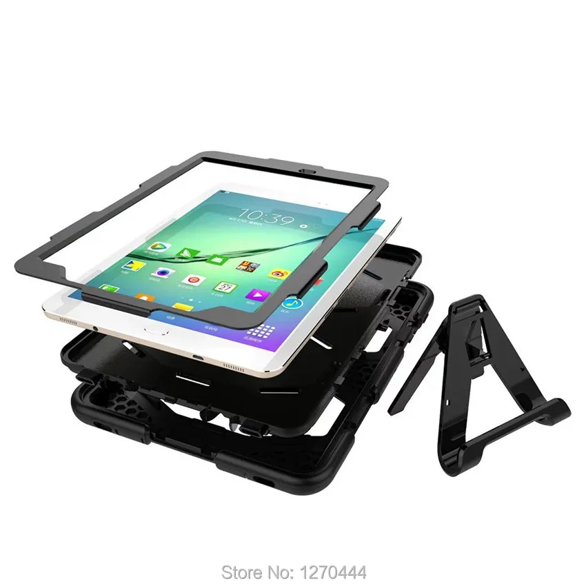 Для Samsung Galaxy Tab S2 9 7 SM T810 T811 T813 T815 Tablet Heavy Duty Rugged Impact Hybrid Case Kickstand Protective Cover|for samsung galaxy
