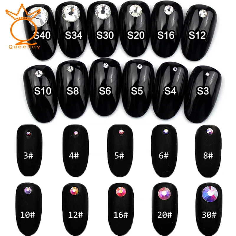 

Crystal Glass 144Pcs 16 Cuts New Factes ( 8 big + 8 small ) Crystal AB And Clear Color Non Hotfix Rhinestones Glitter Decoration