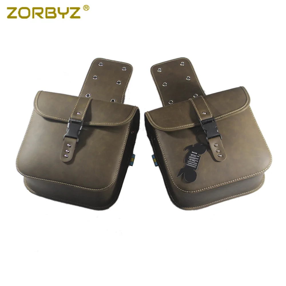 ZORBYZ мотоцикл чай искусственная кожа сиденье мешок Panniers седло боковые сумки для