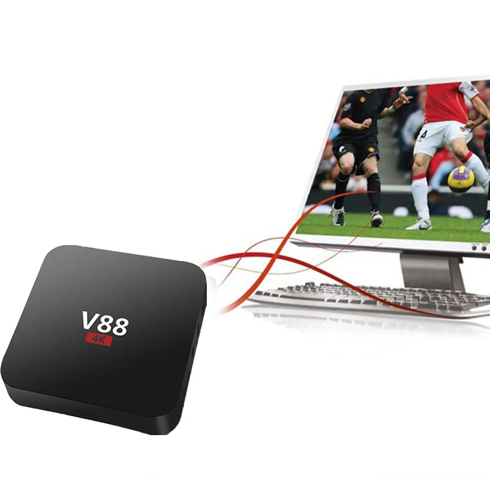 HIPERDEAL домашний кинотеатр V88 Android 5,1 четырехъядерный Мини ПК смарт Google tv BOX для Android Smart tv Stick Box SY18