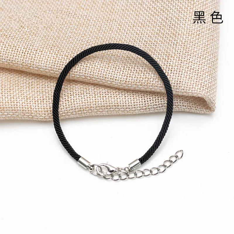 Новинка 1 шт. модный браслет с красной нитью на удачу красный черный веревочный