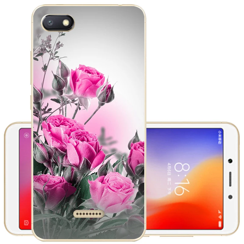 28 Защитный чехол для Xiaomi Redmi 6A, мягкий силиконовый чехол с милым принтом, чехол для телефона Xiomi Redmi 6 6A, TPU чехол 5,45 дюйма - Цвет: 28