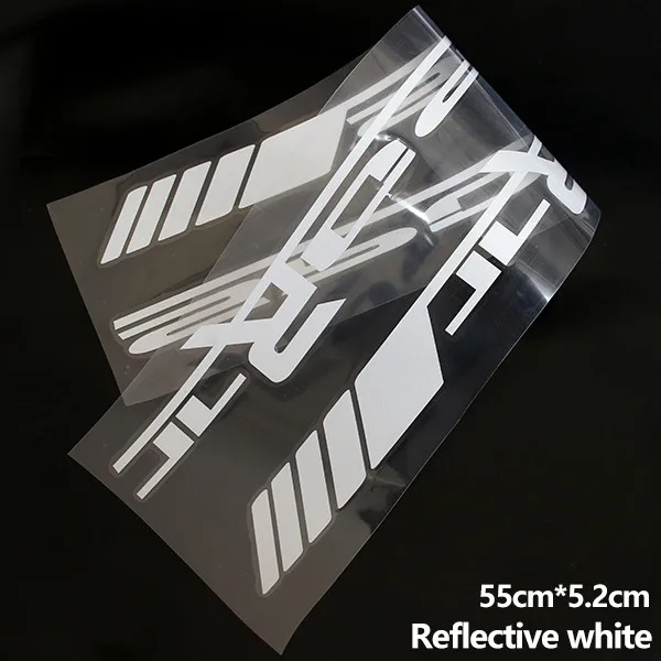 Reflective white 2 шт. Спортивная Боковая дверь гоночная виниловая наклейка наклейки для Mercedes Benz W176 W117 C117 W212 W203 W204 W205 C63 CLA GLA A 45 AMG - Название цвета: Reflective white