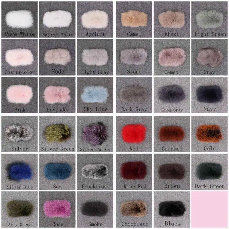 custom color QIUCHEN/Женская обувь; меховые тапочки с натуральным лисьим мехом; Роскошные домашние тапочки на плоской подошве; пушистые сандалии с большой лисой; домашние тапочки по индивидуальному заказу - Цвет: custom color