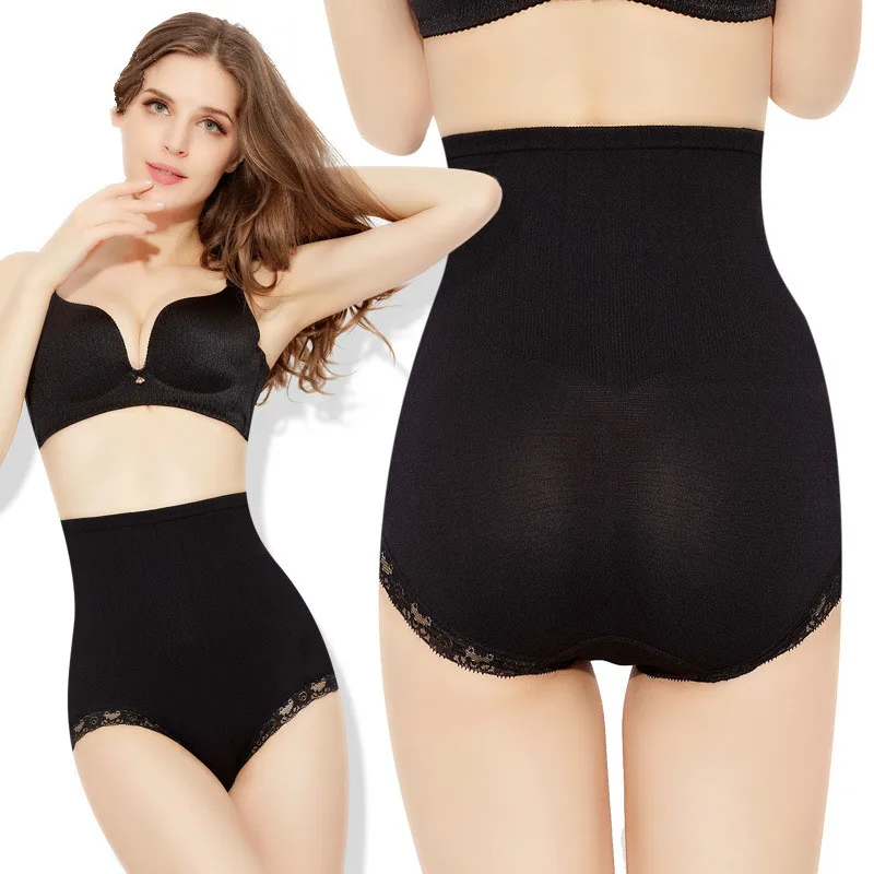 

Yasemeen High Waist Seamless Cotton Panties New Hot Waist Control Underwear Panties Plus Size Women Lace Underpants for Women