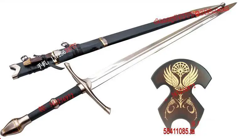 S4804 Властелин колец GUARDIAN ARAGORN STRIDER меч Странника W/налет и охотничий нож 51&quot|lord of|lord
