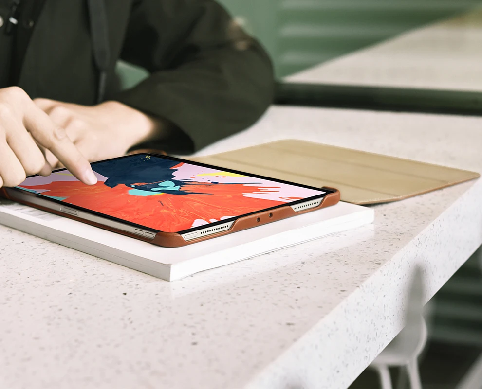 ICARER для iPad Pro 11 чехол винтажный из натуральной кожи флип-чехол-книжка смарт-чехол для Apple iPad Pro 11 дюймов крышка авто Пробуждение спальные мешки