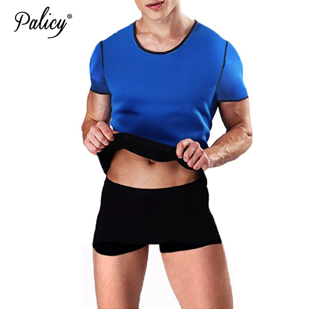 Palicy Weight Loss Men's Thermal Body Shaper Slimming Shirt Shapers Compression Slim Neoprene Waist Trainer Shapewear Vest