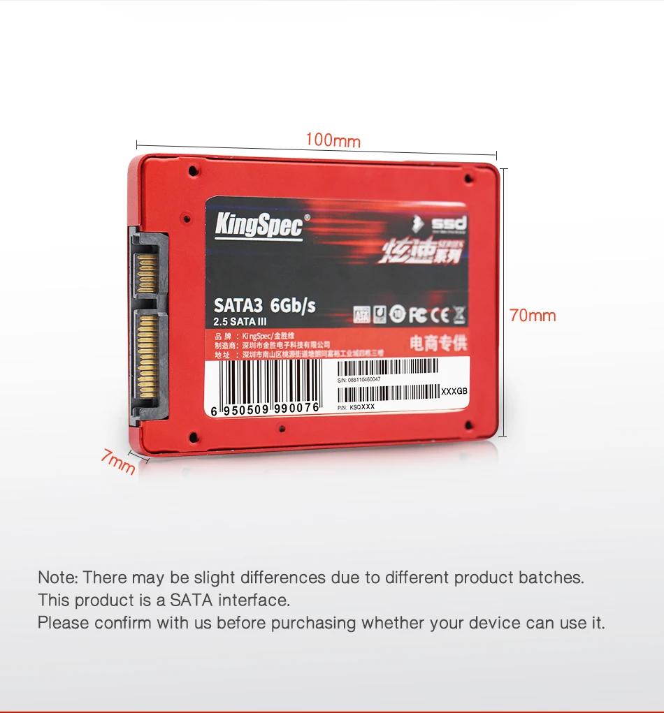 Ssd-накопитель KingSpec 2,5 дюйма SATAIII 60 ГБ 120 128 240 ГБ 256 ГБ 480 ГБ 512 960 1TB внутренний HDD жесткий диск для ноутбука/настольного ПК/Тетрадь
