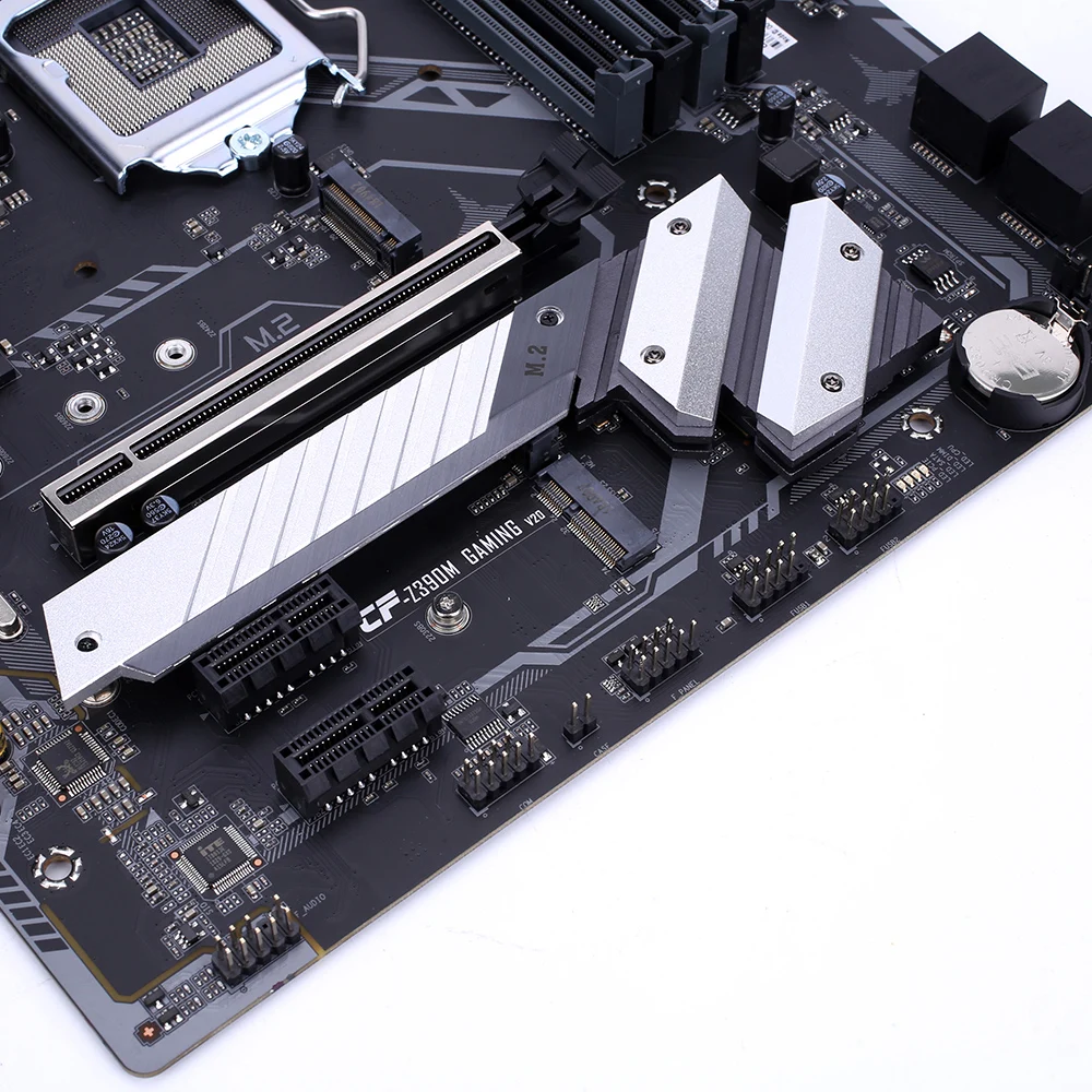 Цветная CVN Z390M игровая V20 игровая Материнская плата Intel LGA 1151 DVI HDMI mATX материнская плата PCI-E 3,0 M.2 для pc gamer