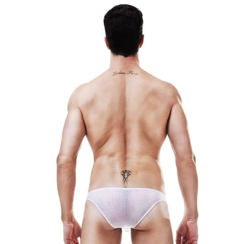 Бренд WJ мужское нижнее белье мужские сетчатые трусы Cueca Masculina U Pouch гей Ropa Pants F9| |
