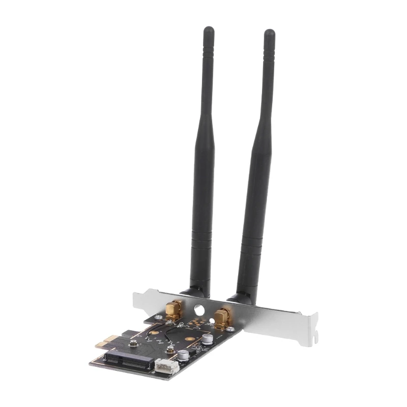 Mini BCM4352 867 Мбит/с + Bluetooth BT 4 0 802.11AC/BGN PCI E адаптер для настольного ПК с Wi Fi антеннами| |