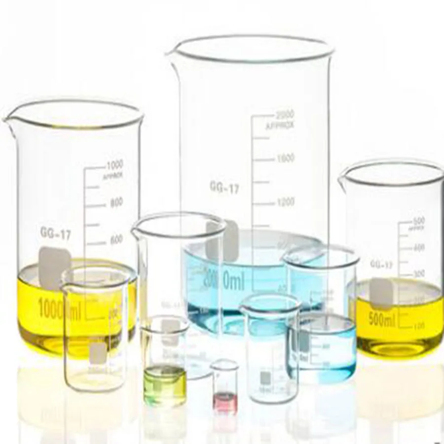 50ml-3000ml Low Form Beaker Chemistry Laboratory Borosilicate Glass Transparent flask Thickened with spout | Канцтовары для офиса