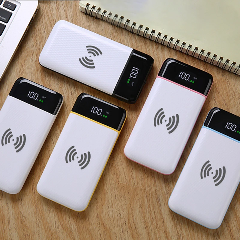 Быстрая зарядка Беспроводная power bank 20000 мАч внешняя батарея портативное зарядное