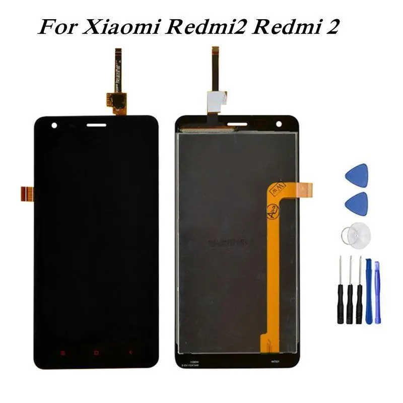 4,7 ''lcd для Xiaomi Redmi 2 lcd дисплей кодирующий преобразователь сенсорного экрана в сборе рамка для Redmi 2A 2 Pro lcd Замена