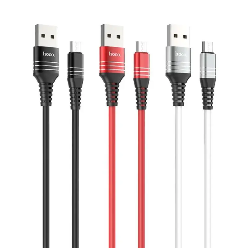HOCO U46 Силиконовый Micro USB кабель для быстрой зарядки и синхронизации данных для телефонов Android для huawei Xiaomi USB кабель для зарядного устройства