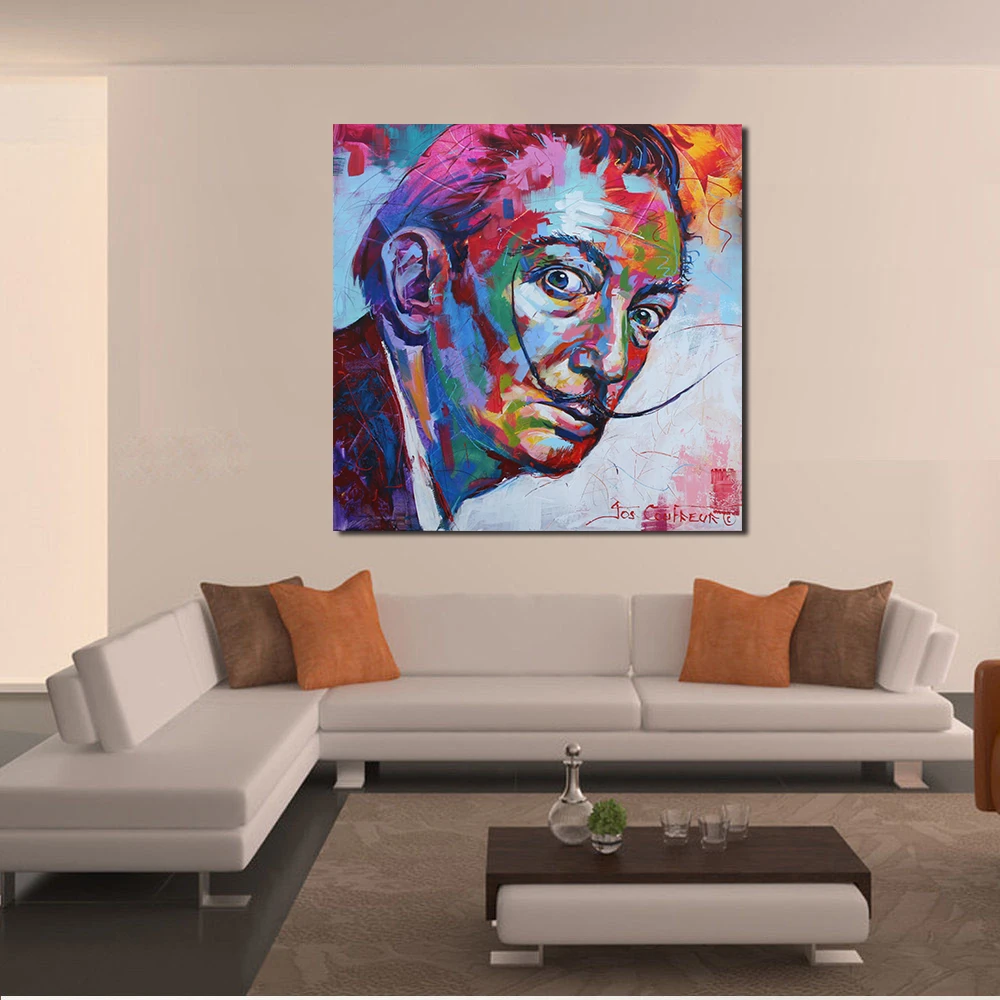 JQHYART Salvador Dali Home Decor Print Living Room Modern Canvas Painting Wall Art No Frame Picture | Дом и сад