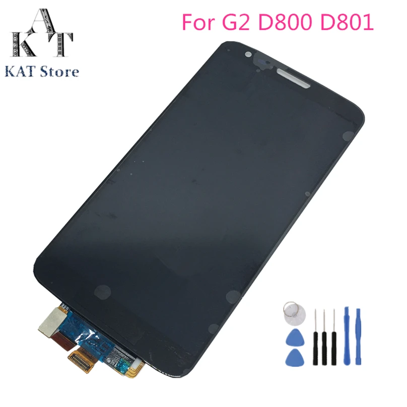ЖК дисплей с рамкой для LG G2 D800 D801 D802 D803 D805 D806 5 2 дюйма|Экраны мобильных телефонов| |