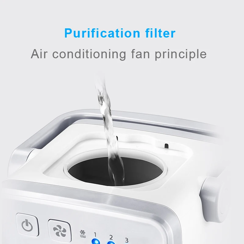 

Portable Mini Air Conditioner Fan For Office Room Desktop Air Cooler Fan Three-speed adjustment 350ML water tank