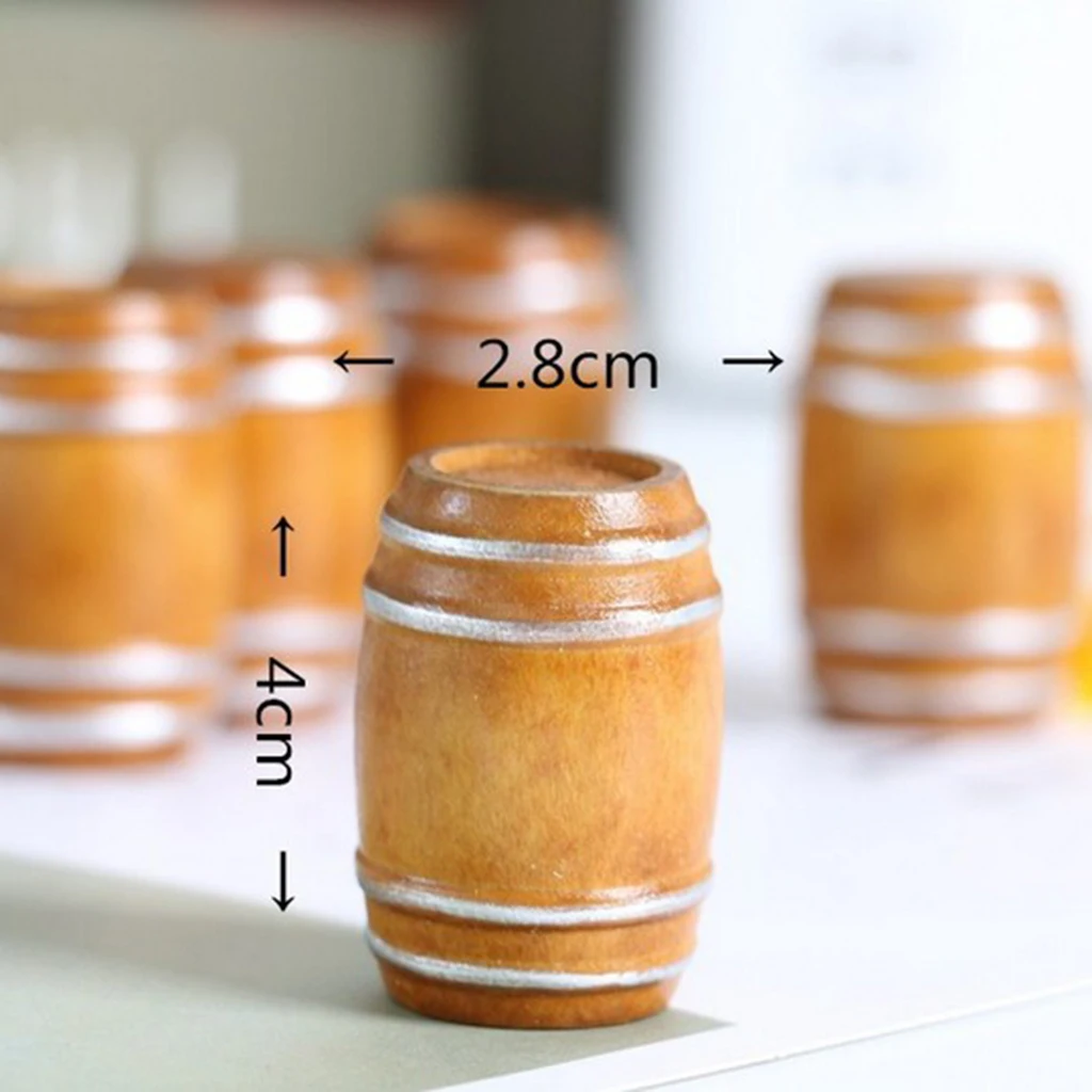 6 шт. 1/12 мебель для кукольного домика миниатюрный кукольный домик пивной бочонок