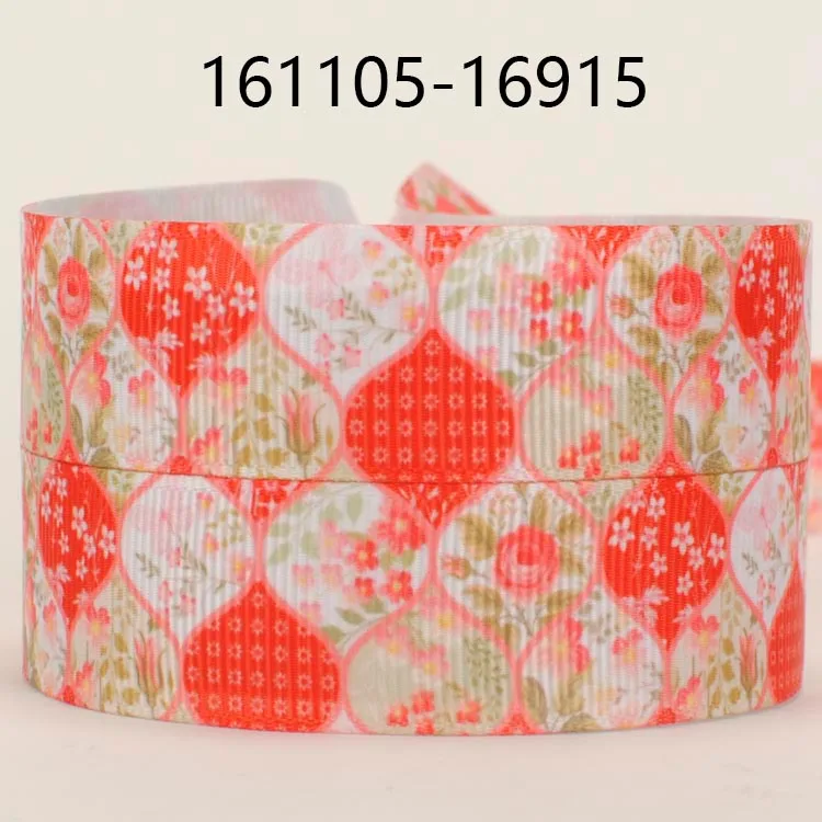 10 ярдов-Различные размеры японский стиль печатная Grosgrain лента-японские цветы