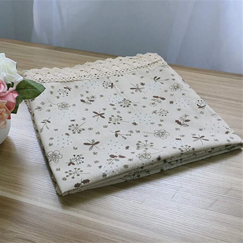 9 Размер пасторальная винтажная печатная прямоугольная льняная скатерть