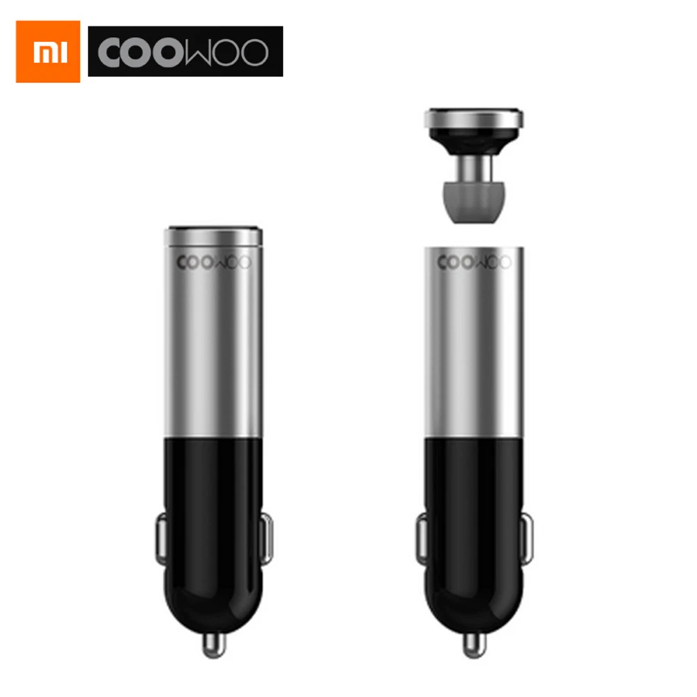 Оригинальный Xiaomi CooWoo автомобильное зарядное устройство Bluetooth 4 0 наушники Handfree