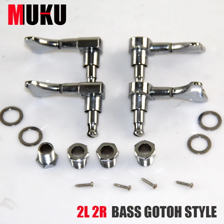 Хромированные колышки для настройки 2L2R басов 4 шт./лот|chrome tuning peg|tuning pegsmachine head |