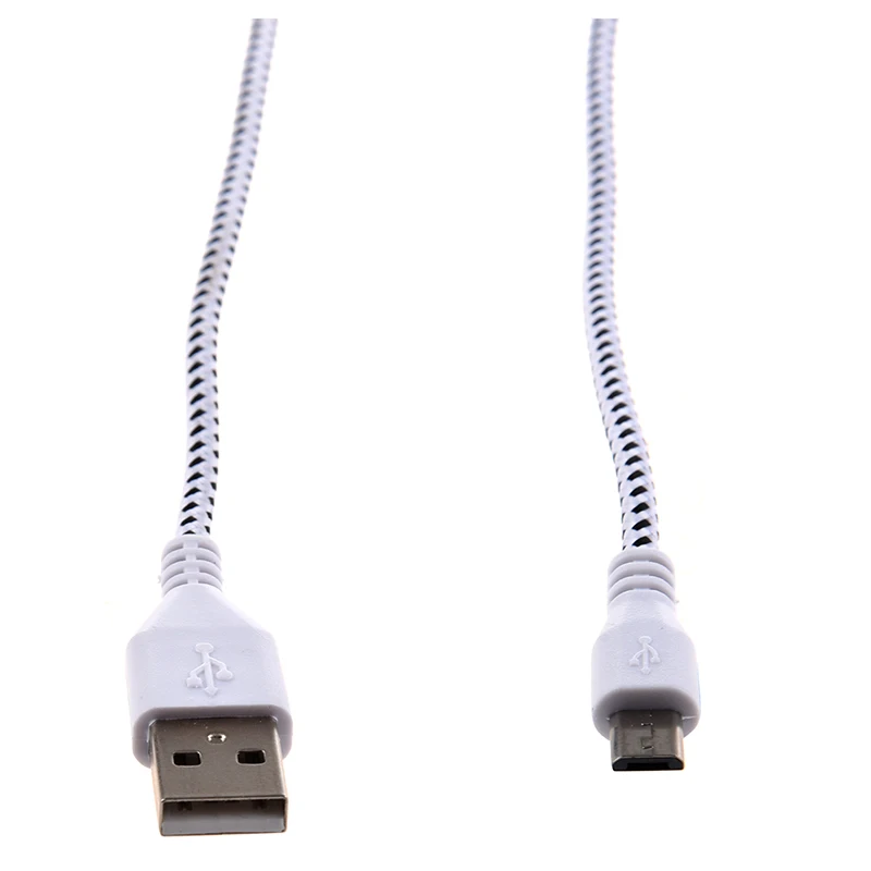 AABB 2M Плетеный тканевый мини USB кабель для передачи данных и синхронизации