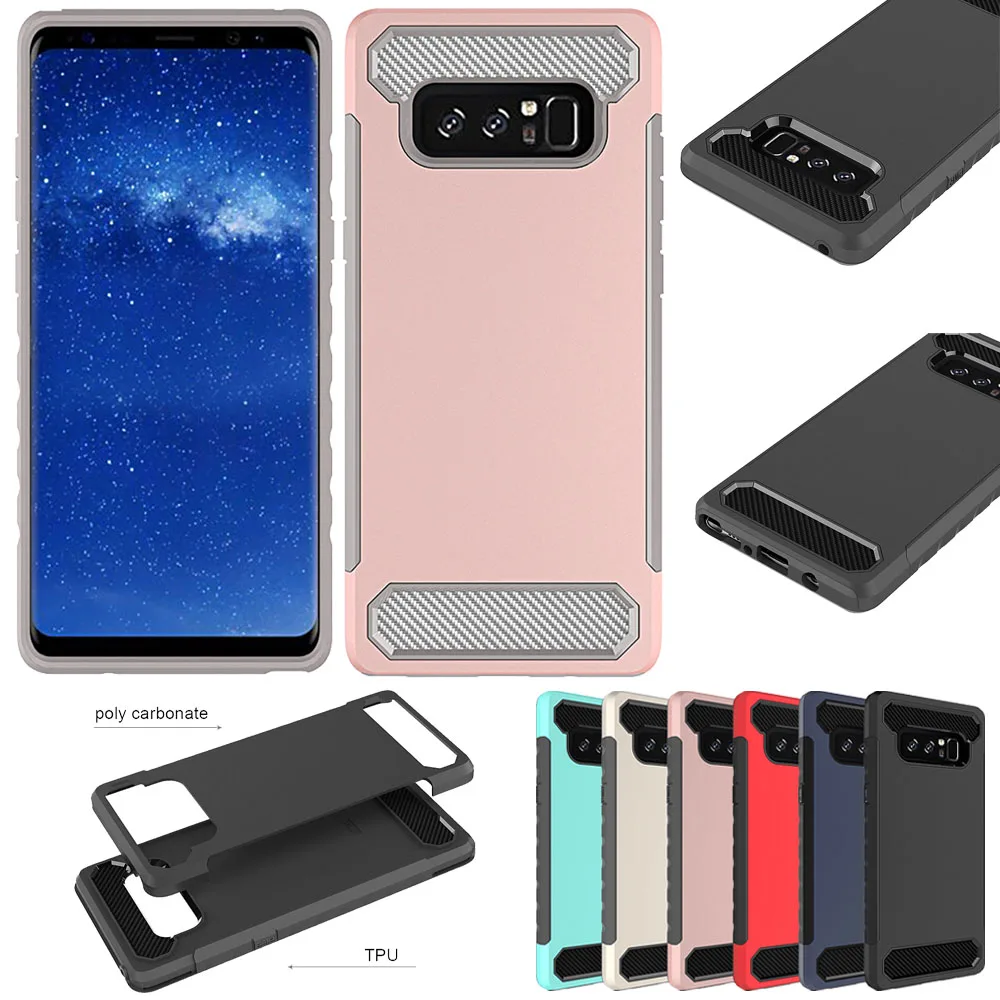 Чехол для Samsung Galaxy Note 8 Гибридный армированный чехол из углеродного волокна