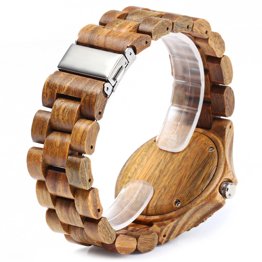 BEWELL 2018 мужские и женские кварцевые часы из сандалового дерева Роскошные