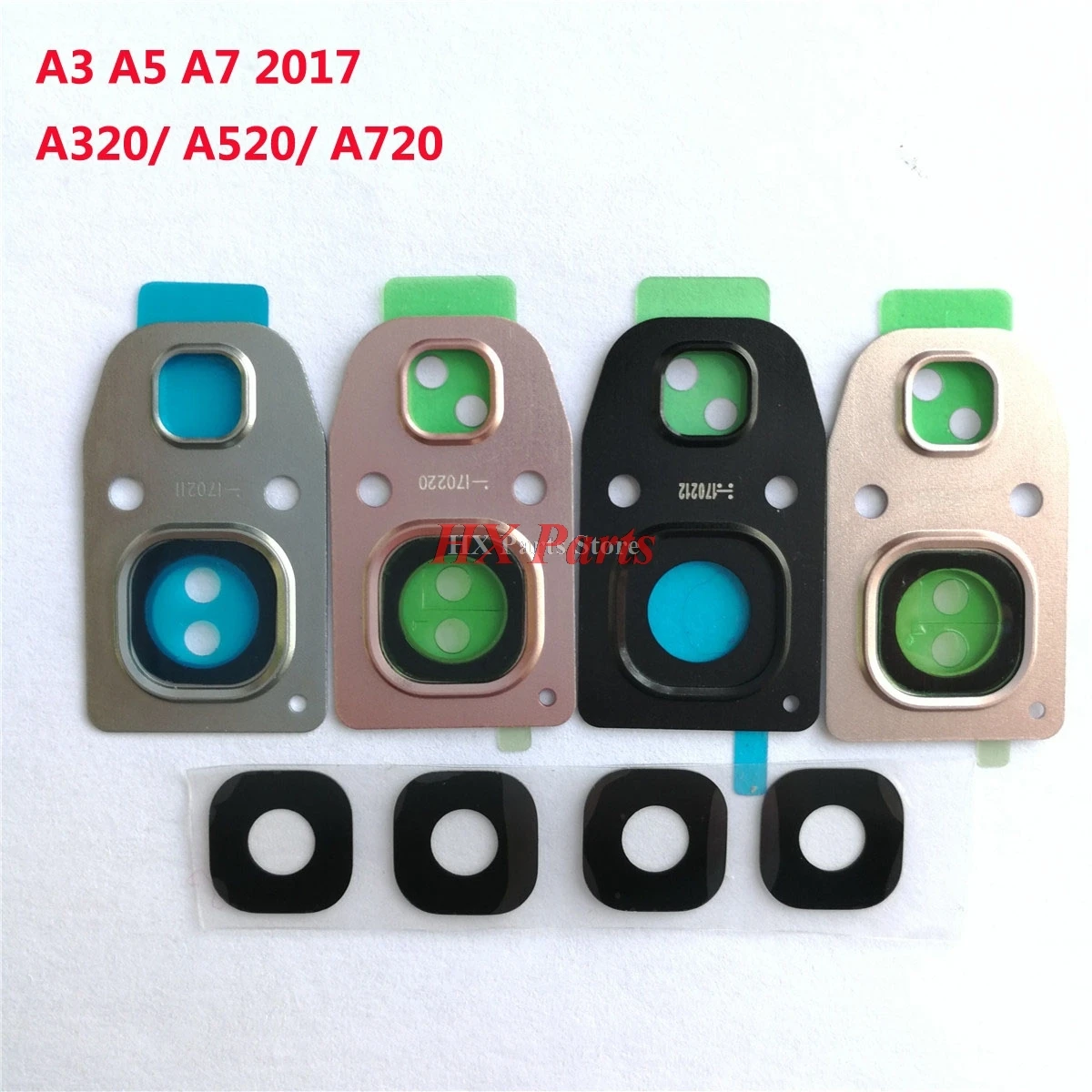 Для Samsung Galaxy A3 A320/A5 A520/A7 A720 2017 VER задняя камера объектив стеклянная крышка с рамкой +