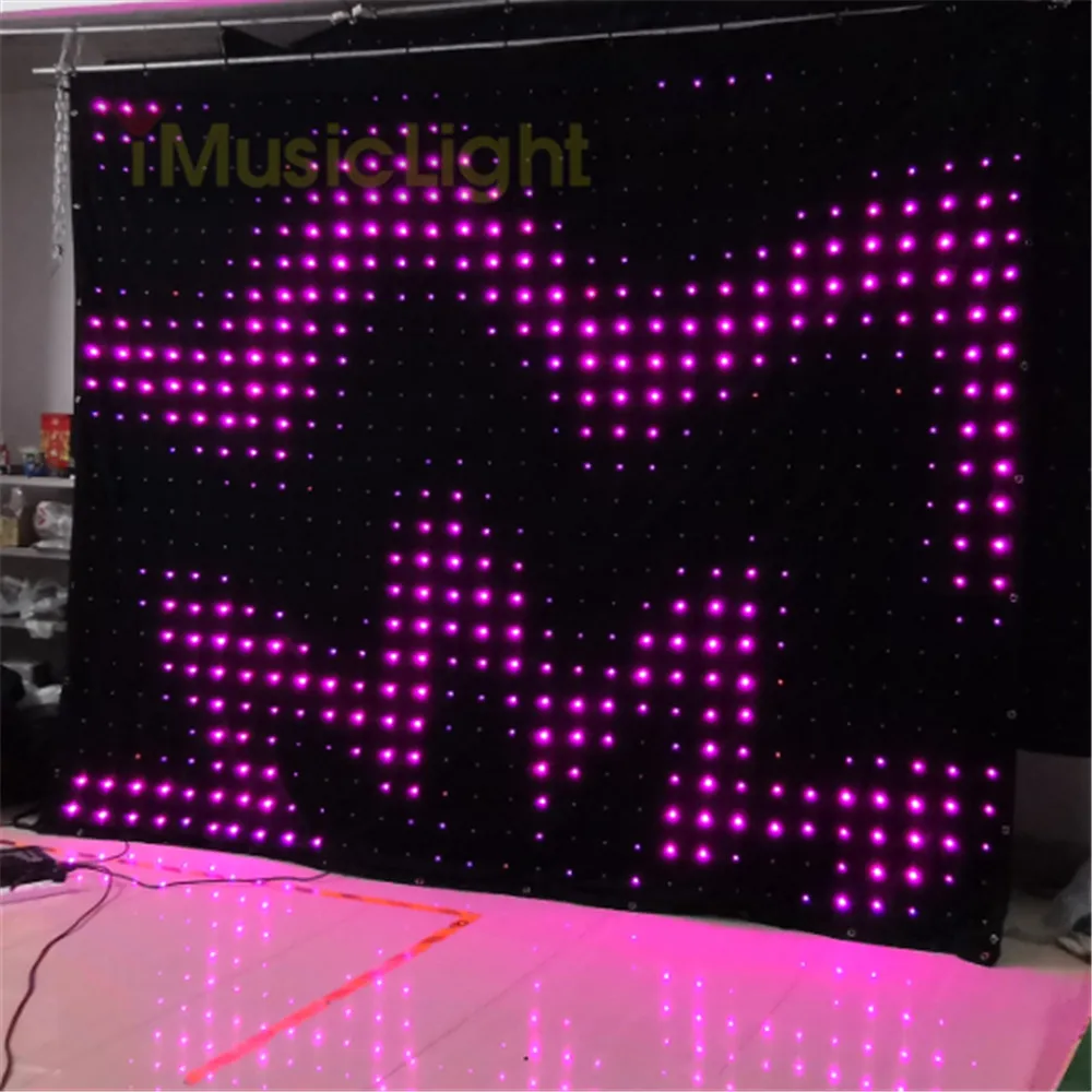 Новая светодиодная завеса для зрелищных мероприятий P10 2,5 M X 3M PC/DMX контроллер сценический гибкий пиксельный экран DJ освещение фон