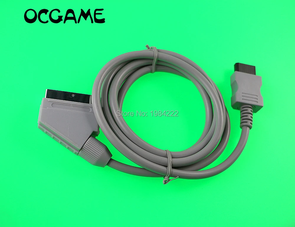 

OCGAME, высокое качество, 180 см RGB кабель Scart, свинцовый шнур для Wii/wii u PAL, 10 шт./партия