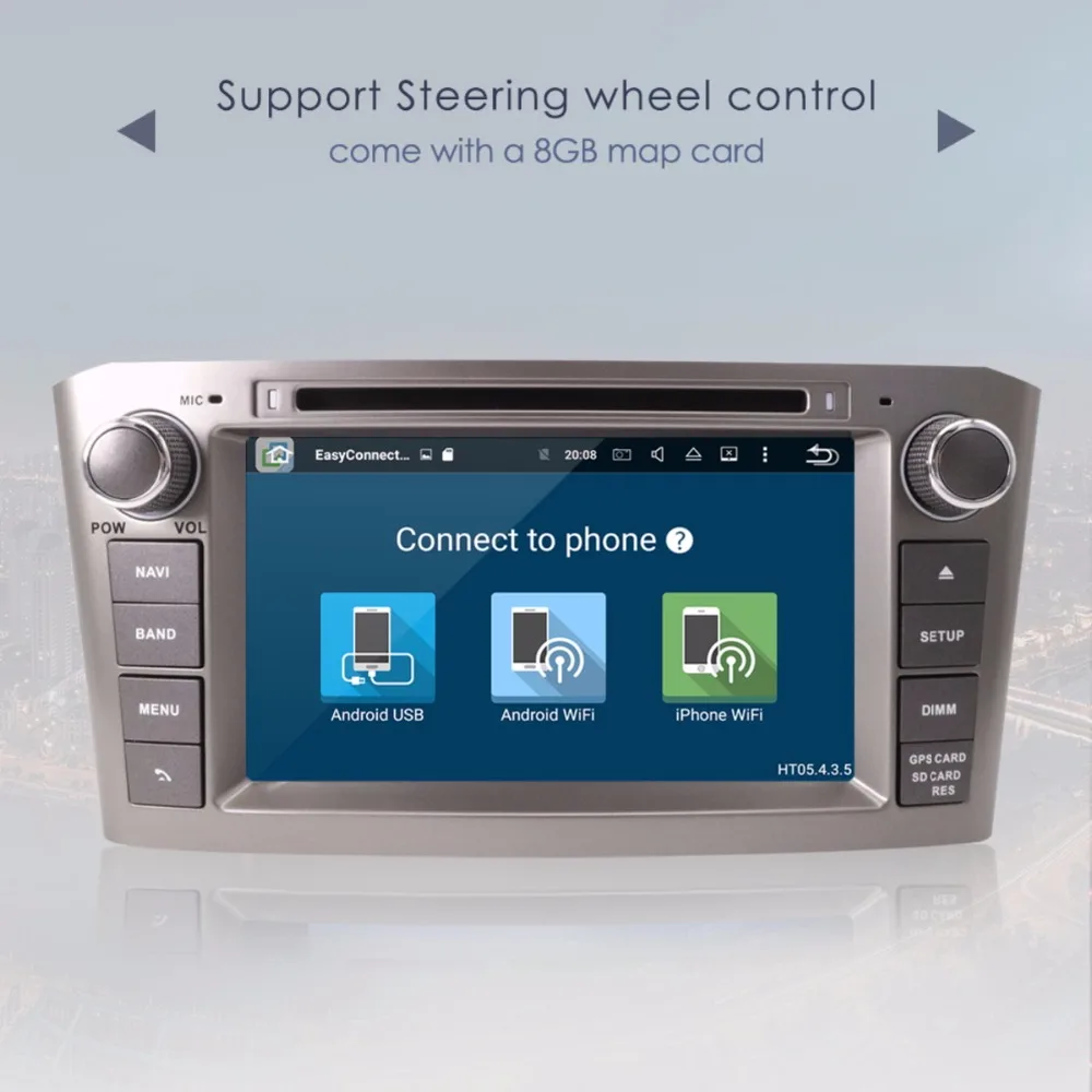 2 din радио Android 9,0 4+ 32 ГБ Автомобильный dvd-плеер для Toyota Avensis 2002-2008 T250 головное устройство Мультимедиа Стерео карта 8 ядерный DSP