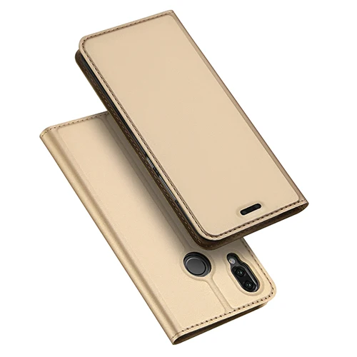 Магнитный флип-чехол из искусственной кожи чехол для huawei Nova 3 3i чехол со слотом для карт чехол для huawei mate 20 P20 Lite Pro Y6 Honor 8X Max чехол - Цвет: Gold